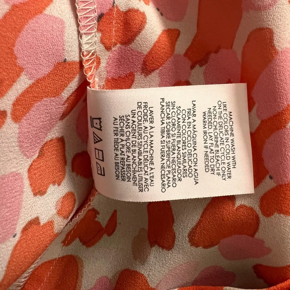 CAbi Go-To Orange and White Button Down Top - Picture 10 of 10